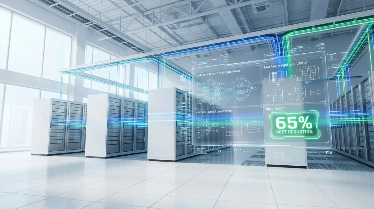 Featured visual for Cutting LLM Inference Costs by 65% with vLLM, AWQ & Smart Routing
