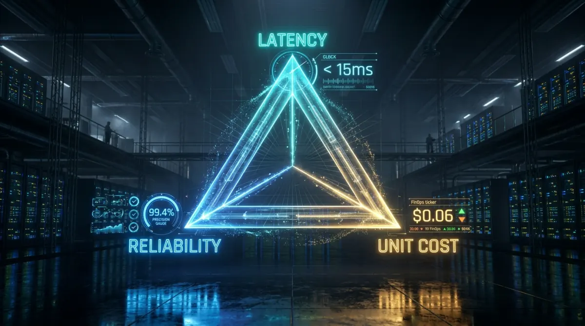 Featured visual for Enterprise AI Architecture: Latency, Reliability & Cost Trade-offs