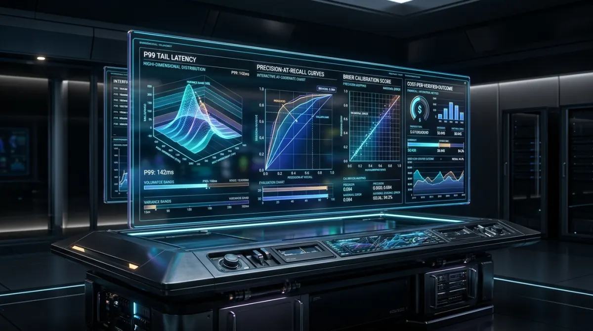 Featured visual for Measuring What Matters: Precision, Latency & Cost-per-Run Metrics