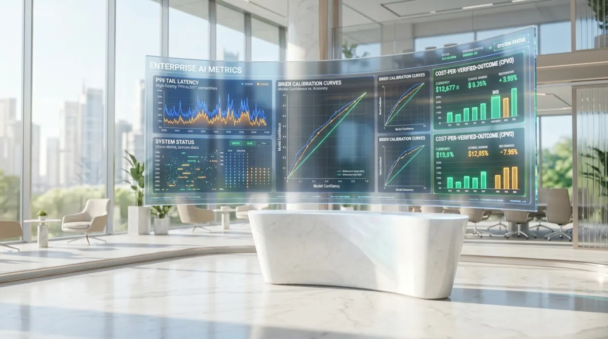 Featured visual for Measuring What Matters: Precision, Latency & Cost-per-Run Metrics